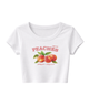 Katie J NYC Girls Peaches Tee Girls Casual Tops Katie J NYC White Y/S (7/8)