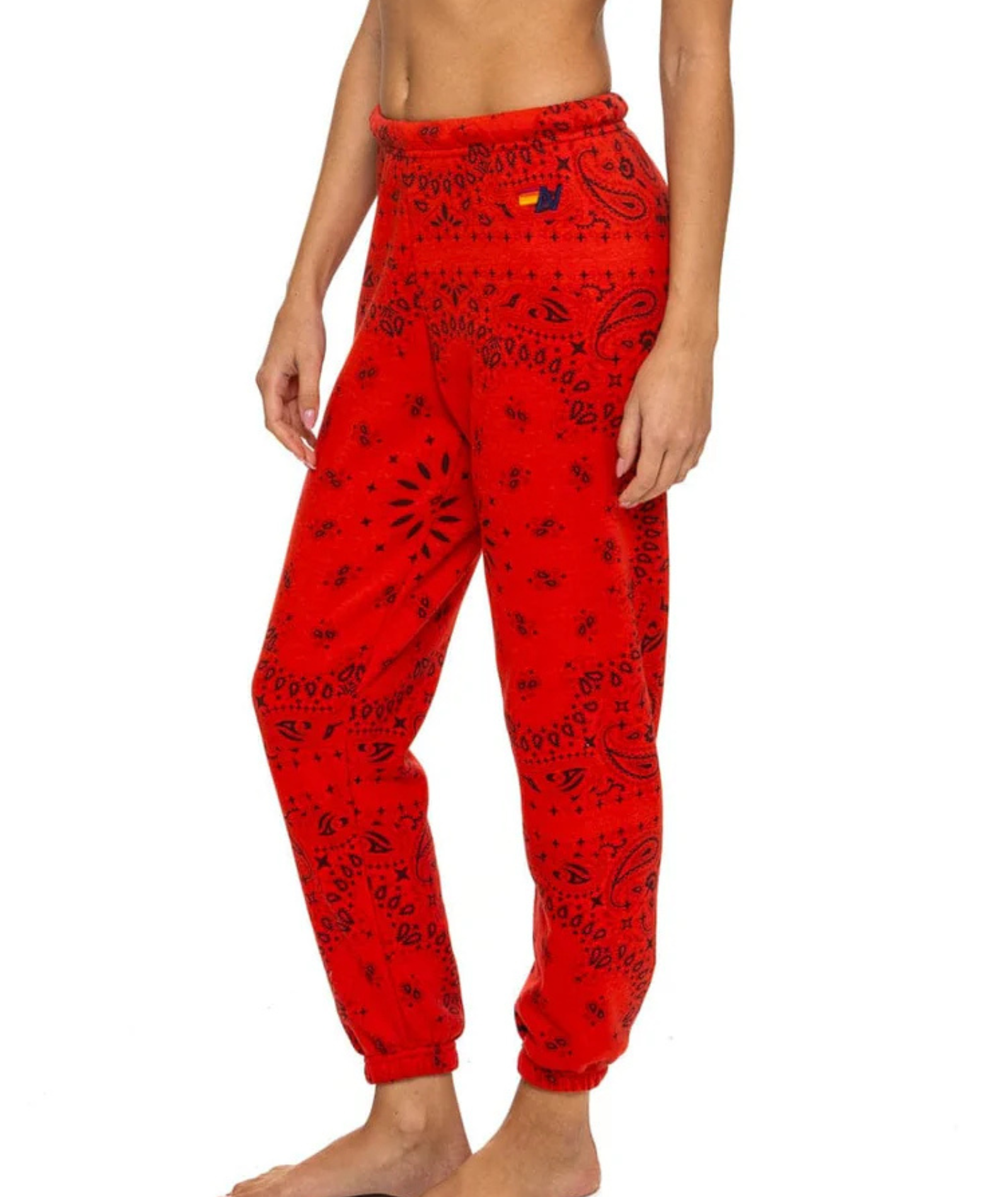 Aviator Nation Women Bandana Sweatpants Womens Casual Bottoms Aviator Nation