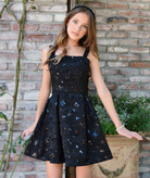 FBZ Girls Aviana Textured Sequin Dress Girls Special Dresses FBZ Flowers By Zoe