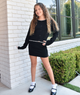 8apart Women Vallie Pointelle Stitch Cardigan