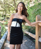 Theme Girls Leni Velour Big Black Bow Dress Girls Special Dresses Theme-NYC