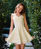 FBZ Girls Doe Yellow Lace Dress Girls Casual Dresses FBZ Flowers By Zoe Yellow Y/S (7/8)