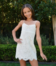 Love Shack Fancy Girls Mini Petaline Dress Ivory Girls Special Dresses Love Shack Fancy Ivory Y/S (7/8)