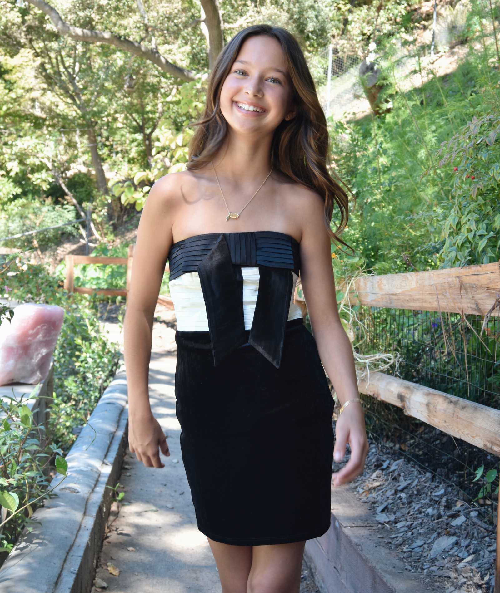 Theme Girls Leni Velour Big Black Bow Dress Girls Special Dresses Theme-NYC Black Y/M (10)