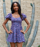 Katie J NYC Girls Sailboat Trellis Greta Dress Girls Casual Dresses Katie J NYC Floral Y/S (7/8)