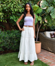 Katie J NYC Girls Sofie Maxi Skirt Girls Casual Bottoms Katie J NYC White Y/S (7/8)