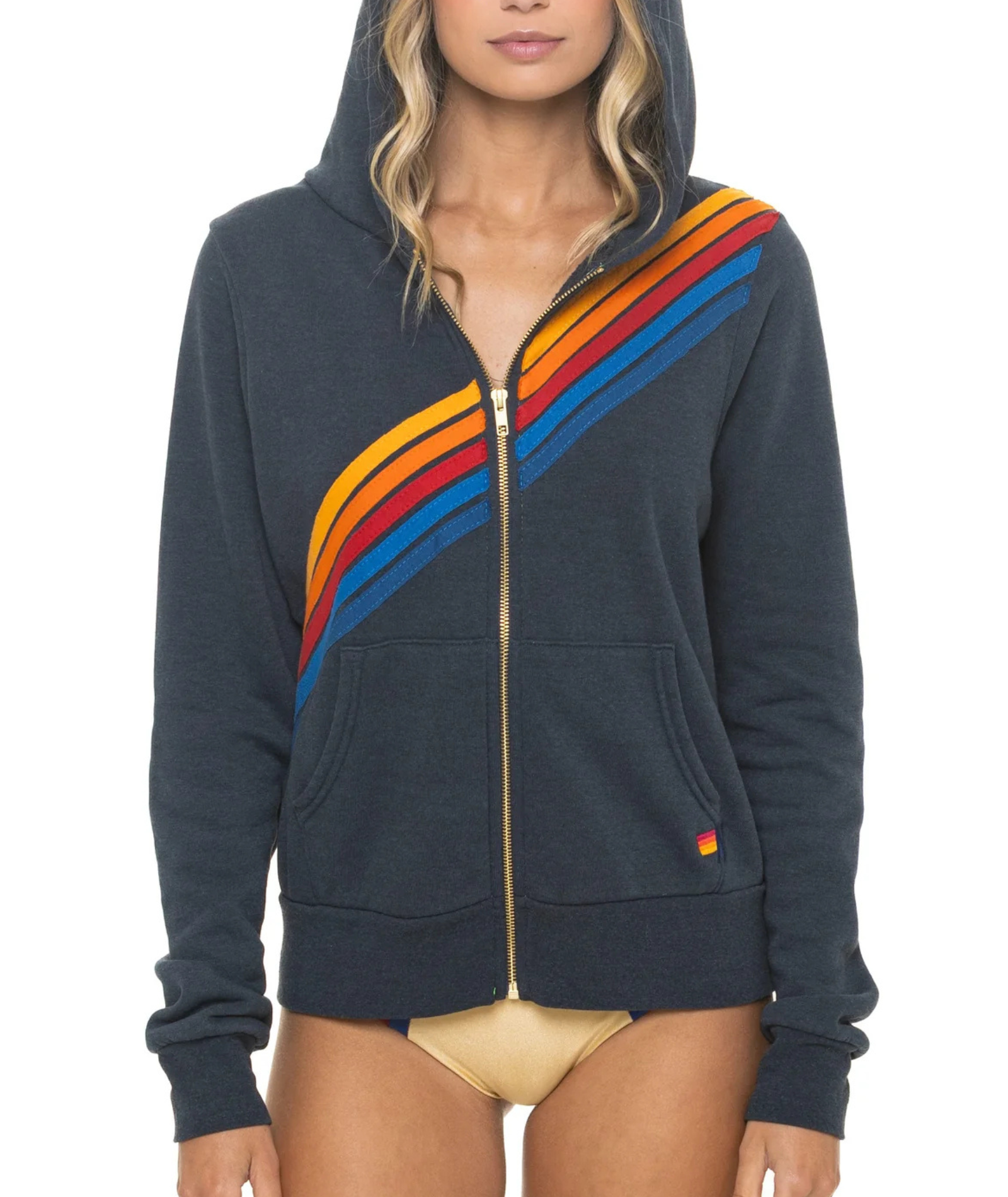 Aviator Nation Women Disco Zip Hoodie