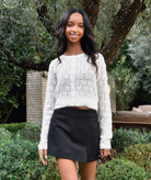 8apart Women Matty Side Slit Mini Skort Womens Casual Bottoms 8apart