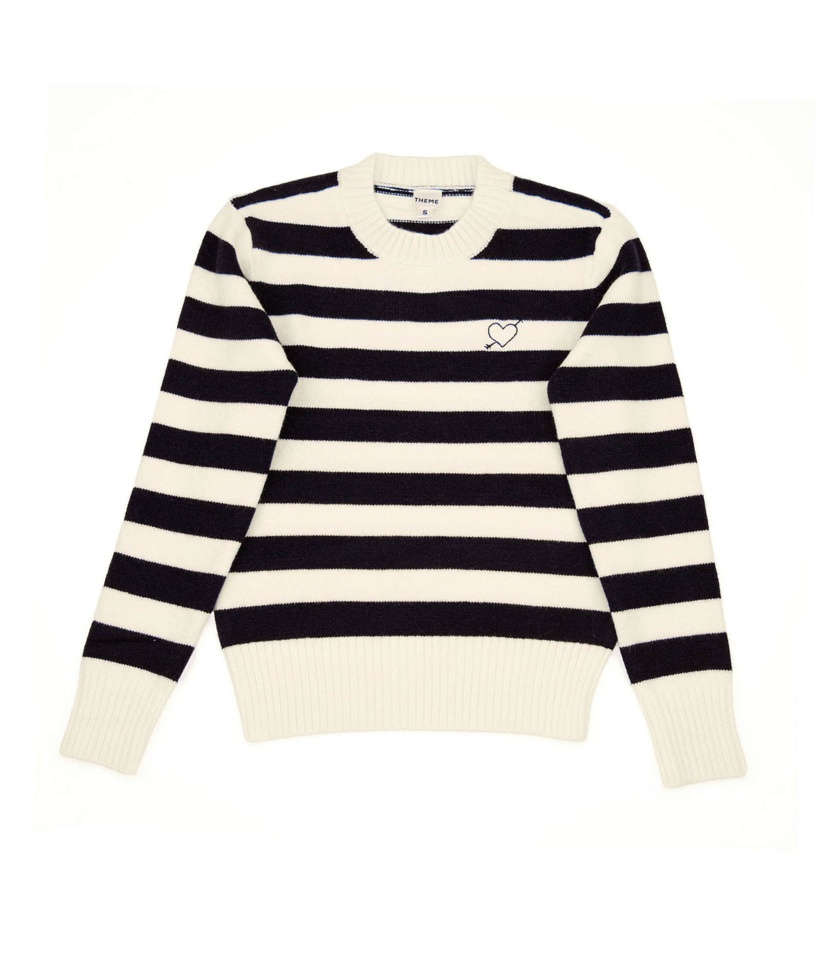 Theme Girls Tiegan Navy and White Striped Sweater Girls Casual Tops Theme-NYC Striped Y/S (7/8)