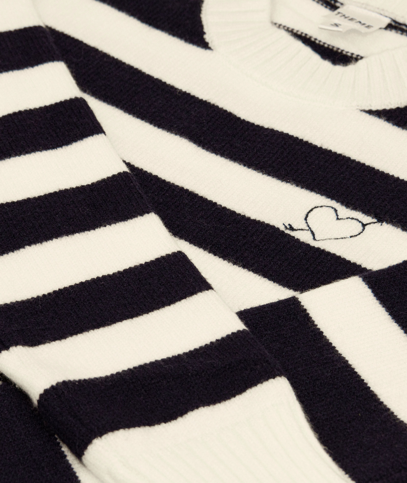 Theme Girls Tiegan Navy and White Striped Sweater Girls Casual Tops Theme-NYC