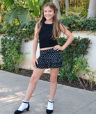 Cheryl Creations Girls Macey Polka Dot Ruffle Skirt Girls Casual Bottoms Cheryl Creations