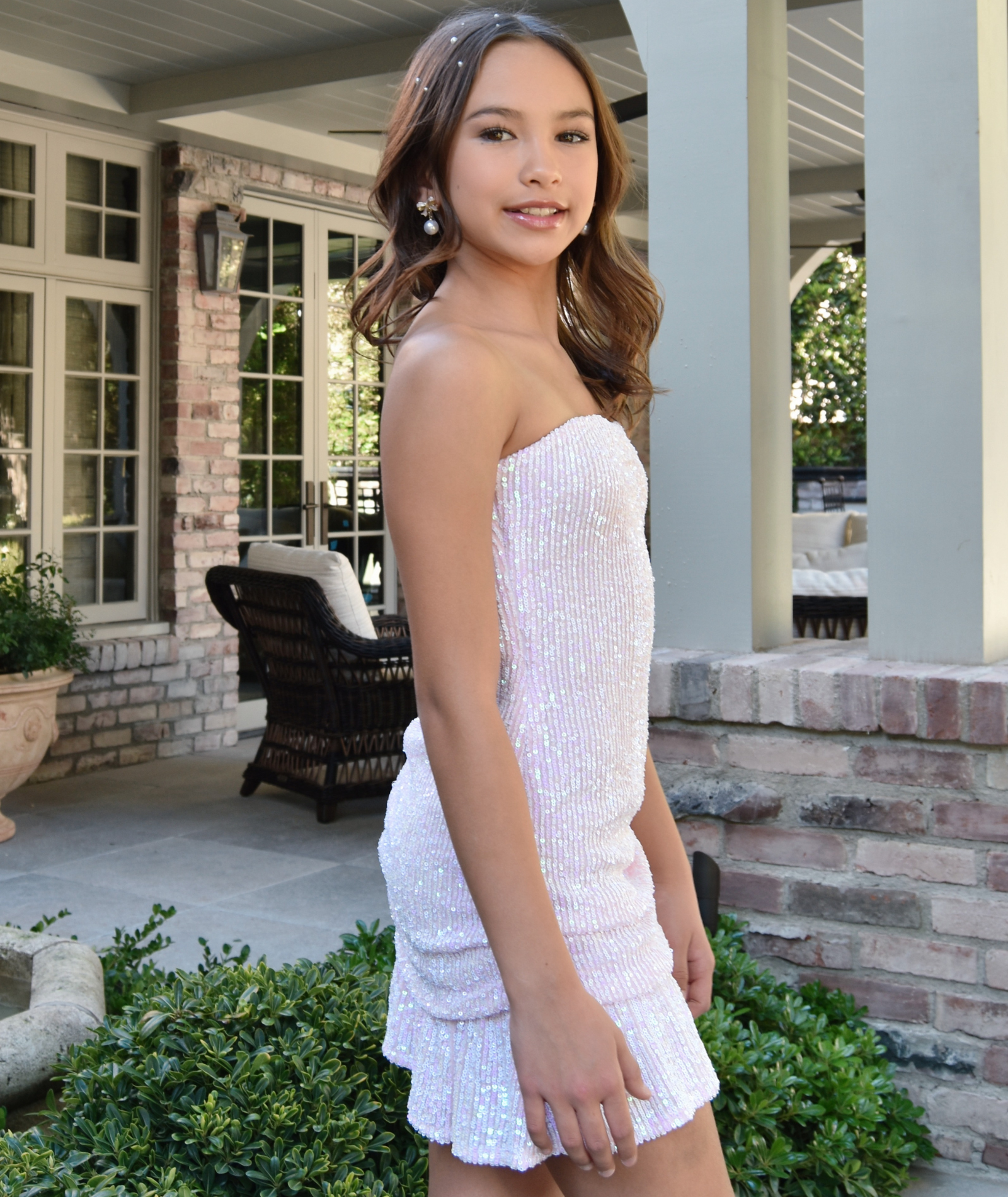 Katie J NYC Girls Estelle Sequin Dress Girls Special Dresses Katie J NYC