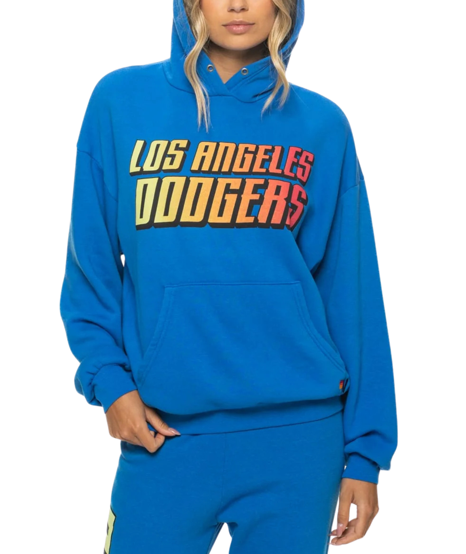 Aviator Nation Women LA Dodgers 2026 Relaxed Hoodie Womens Casual Tops Aviator Nation Ocean Juniors/Women XS