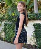 Cheryl Creations Girls Macey Polka Dot Ruffle Skirt Girls Casual Bottoms Cheryl Creations
