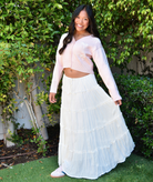 Katie J NYC Juniors Carly Maxi Skirt Womens Casual Bottoms Katie J NYC