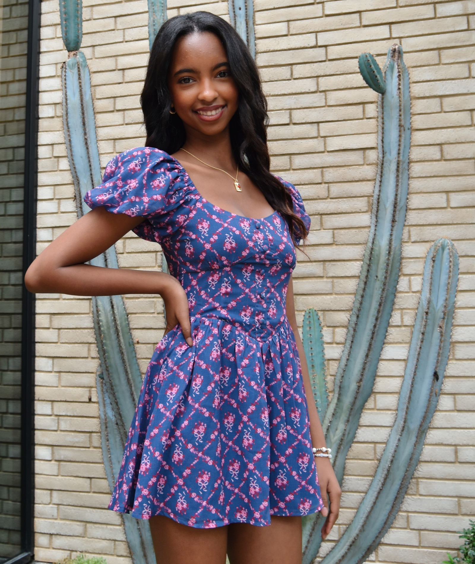 Katie J NYC Girls Sailboat Trellis Greta Dress Girls Casual Dresses Katie J NYC