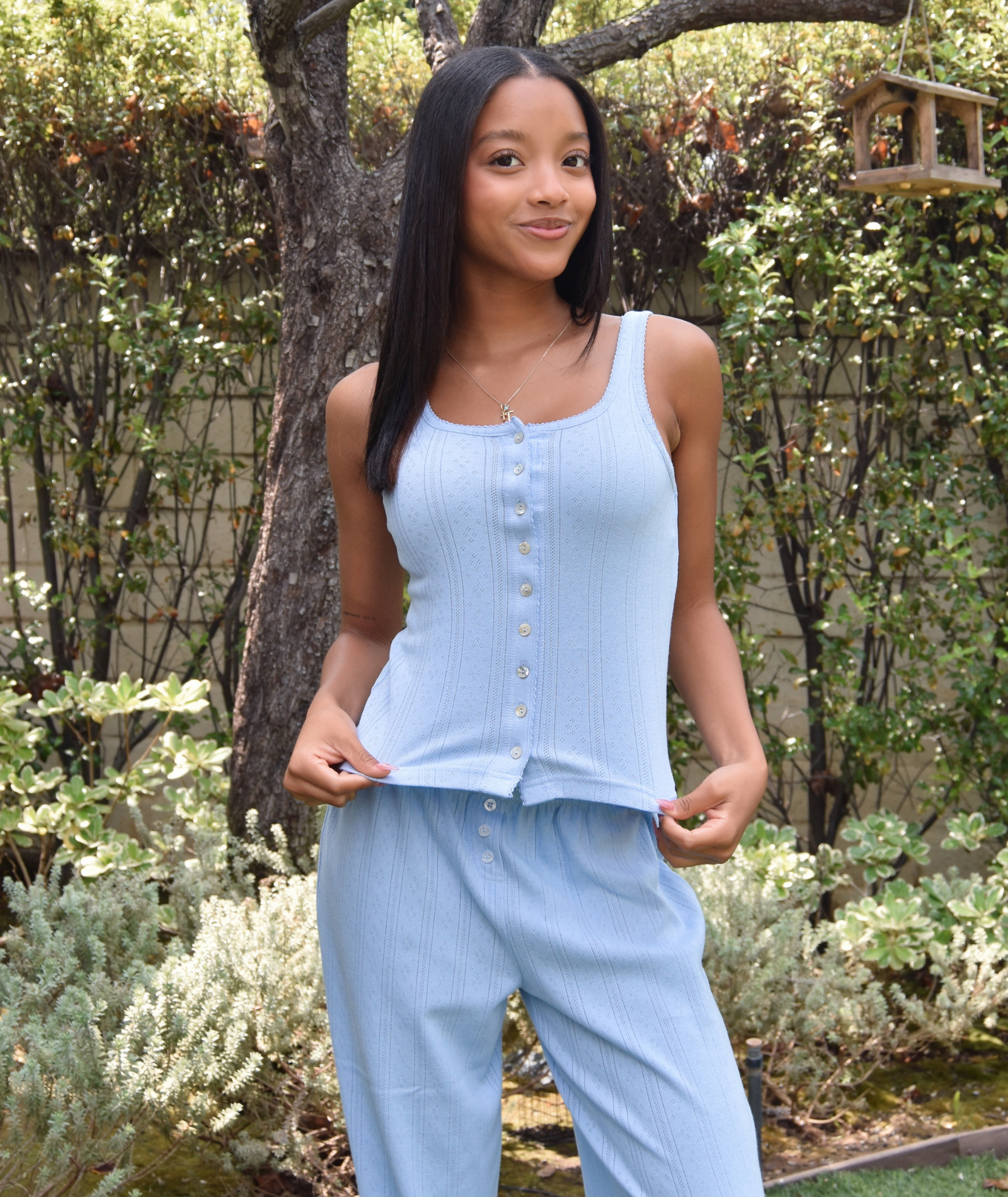 Girls Teen & Pre Teen Katie J NYC Marina Button Up Tank