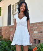 Love Shack Fancy Women Edena Dress Womens Casual Dresses Love Shack Fancy White Juniors/Women XXS