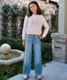 DL1961 Girls Nini Beach Front Aura Wide Leg Jeans Girls Denim DL1961