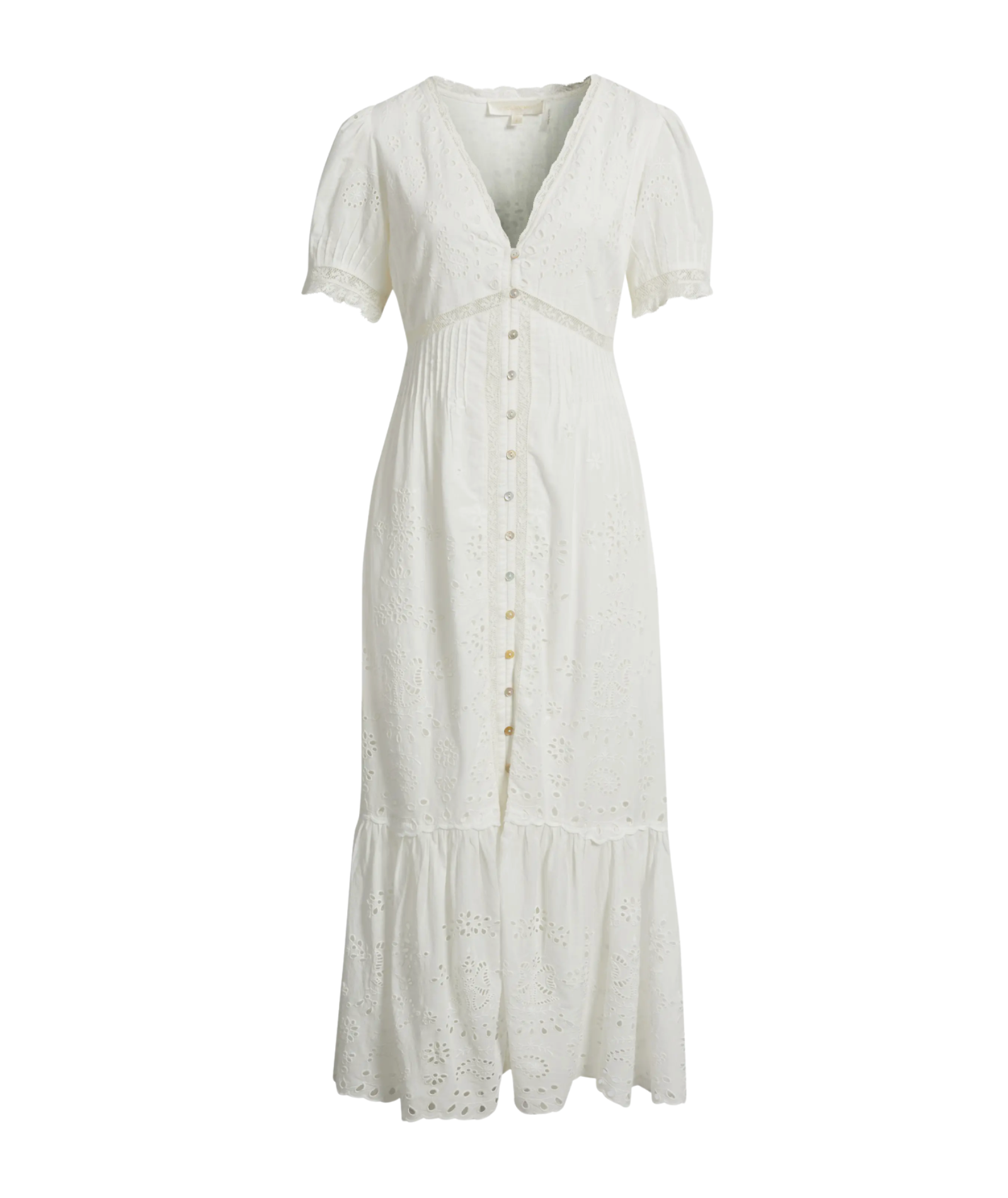 Love Shack Fancy Women Tarragon Dress White Womens Casual Dresses Love Shack Fancy