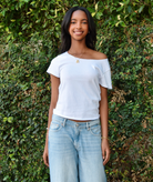 Katie J NYC Girls Reign Off Shoulder Tee Girls Casual Tops Katie J NYC