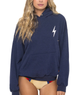 Aviator Nation Women Bolt Stitch Relaxed Pullover Hoodie