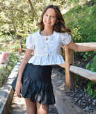 Theme Girls Blair Taffeta Bubble Skirt Girls Special Bottoms Theme-NYC Black Y/S (7/8)