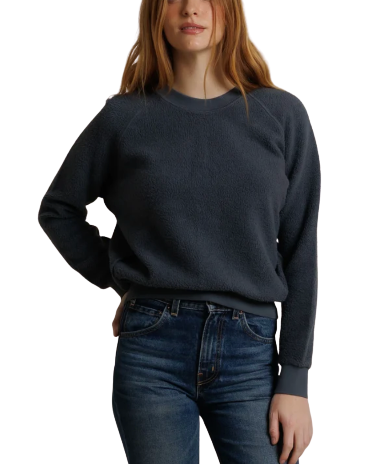 Perfect White Tee Women Ziggy Inside Out Fleece Sweatshirt