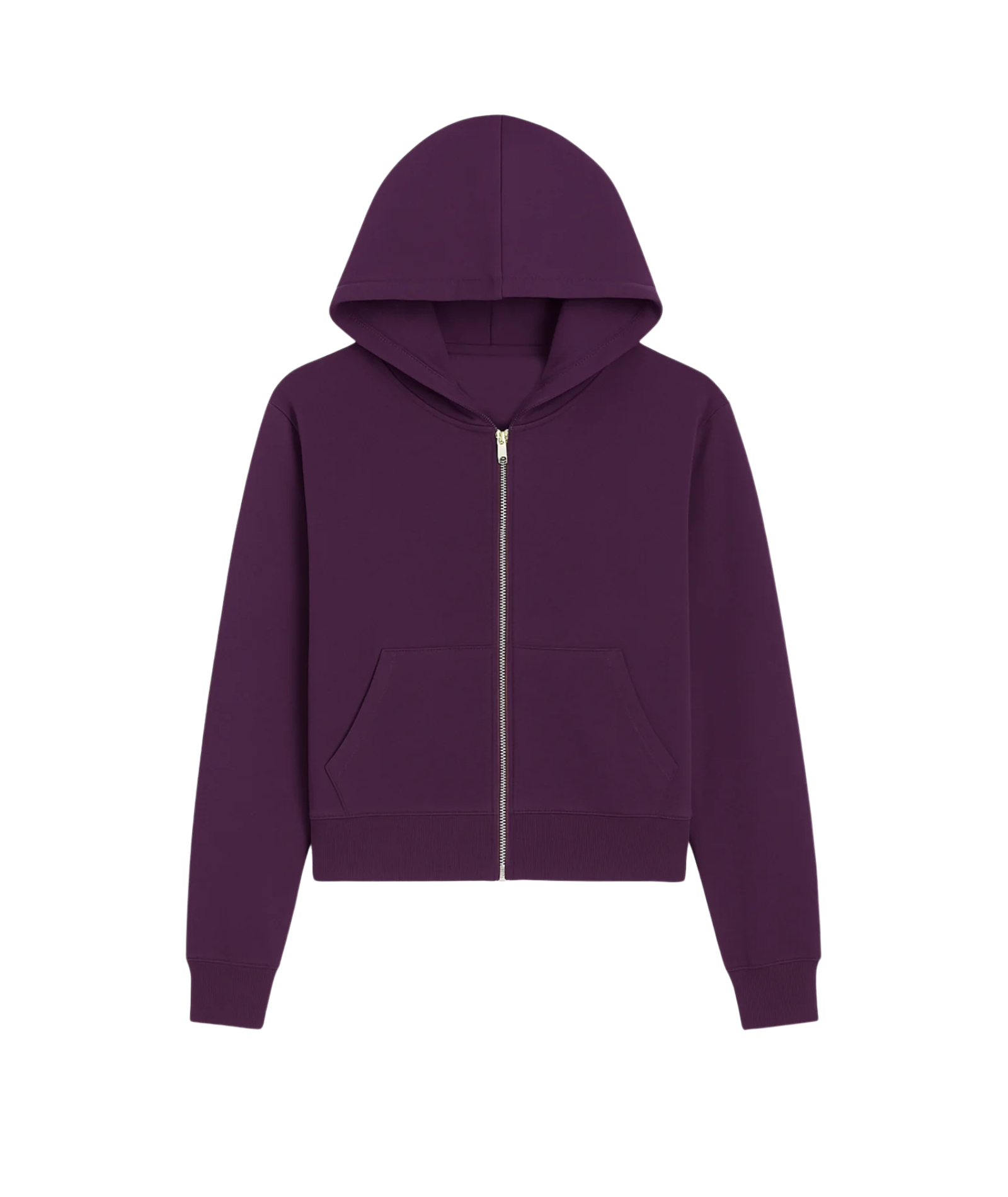 Katie J NYC Girls Cody Zip Hoodie Girls Casual Tops Katie J NYC Eggplant Y/S (7/8)