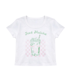 Katie J NYC Girls Matcha Tee Girls Casual Tops Katie J NYC Ivory Y/S (7/8)