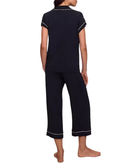 Eberjey Women Gisele Short Sleeve Crop Pants PJ Set Black/Sorbet Pink Accessories Eberjey