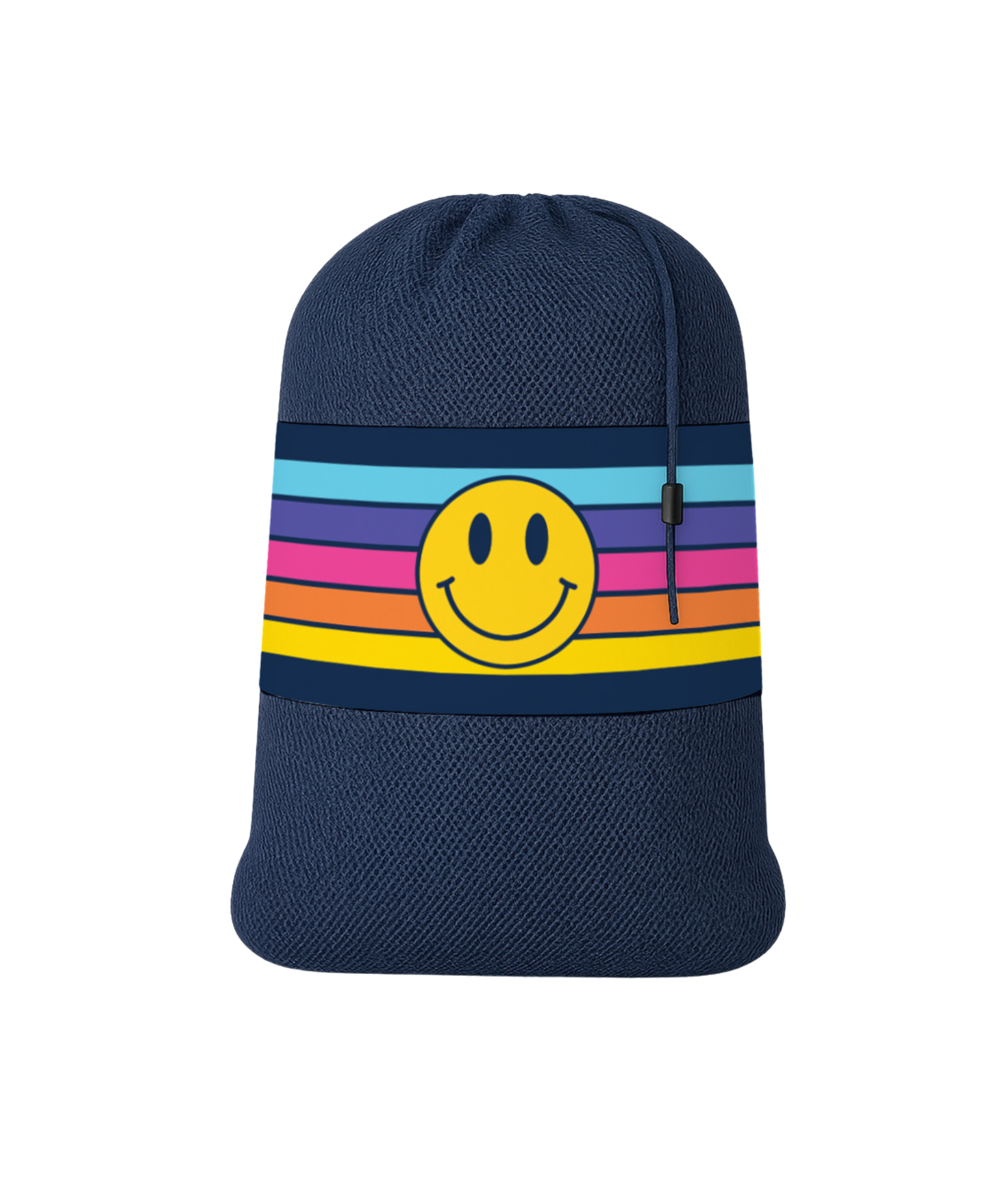 Retro Happy Face Mesh Laundry Bag