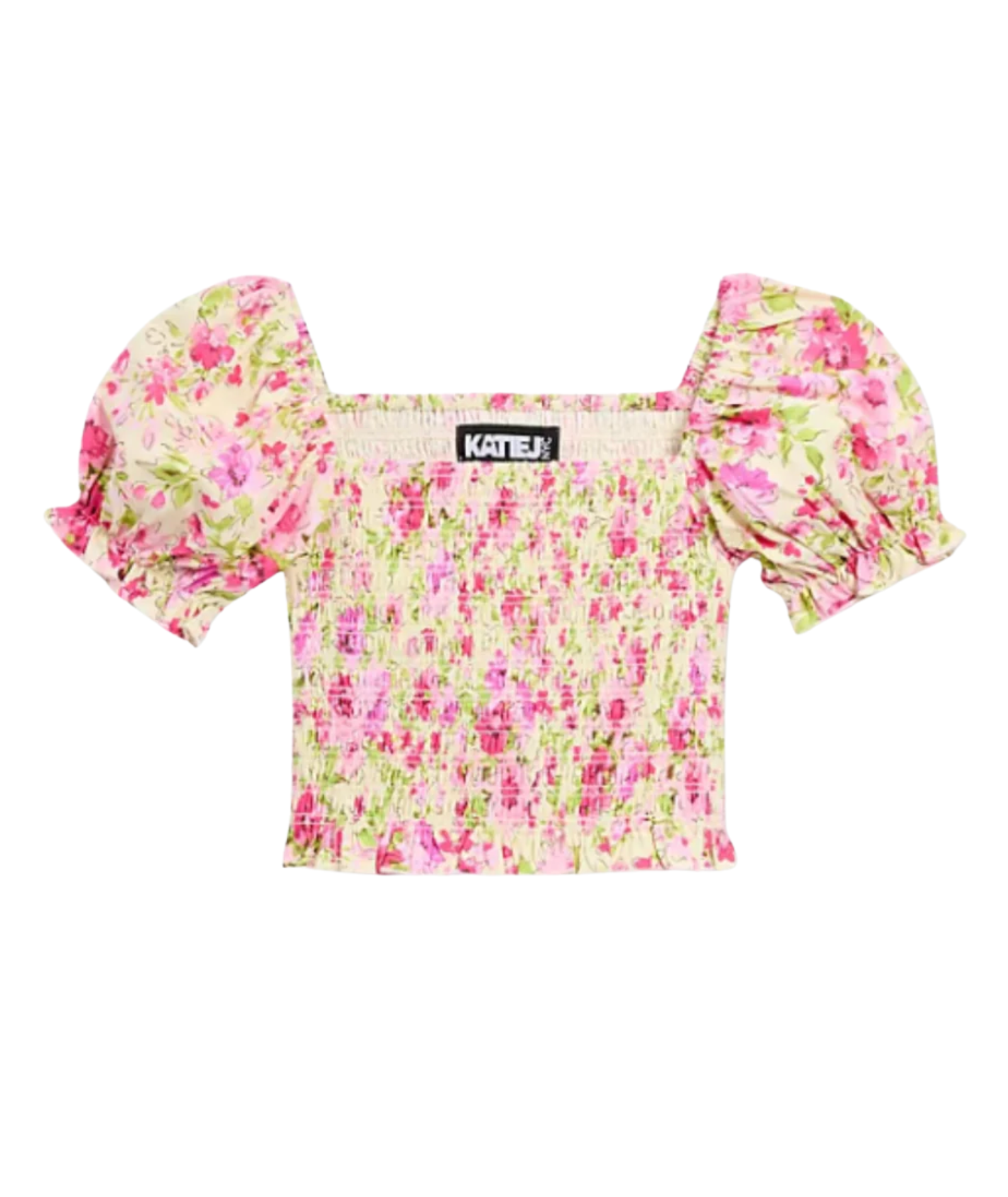 Katie J NYC Girls Vacay Floral Marlee Top Girls Casual Tops Katie J NYC Floral Y/S (7/8)