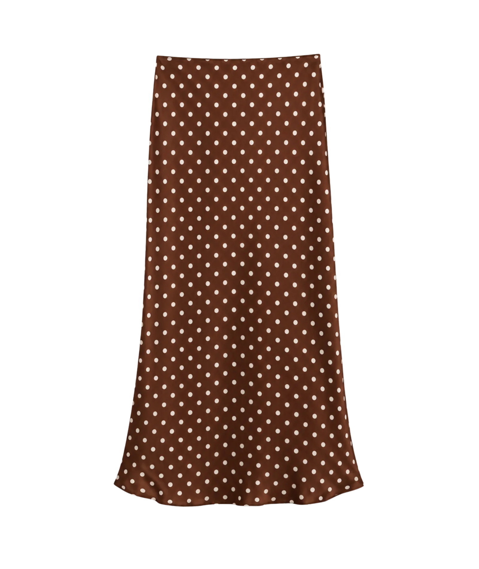 Katie J NYC Girls Anastasia Reversible Maxi Skirt Espresso Polka Dot Bandana