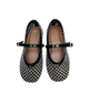 Mini Dreamers Girls Lala Mesh Crystal Ballet Flats Accessories Mini Dreamers Black Shoes/33