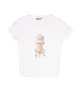 Firehouse Girls Ice Cream Party Rib Tee Girls Casual Tops Firehouse White Y/S (7/8)