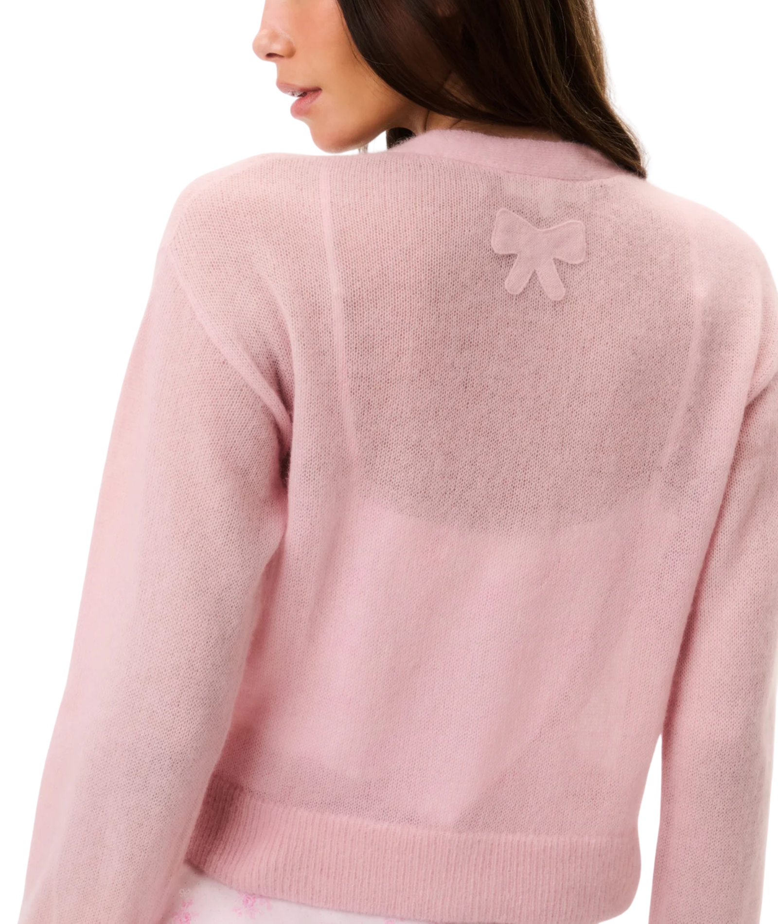 Love Shack Fancy Women Breckie Cardigan Blushberry Womens Casual Tops Love Shack Fancy