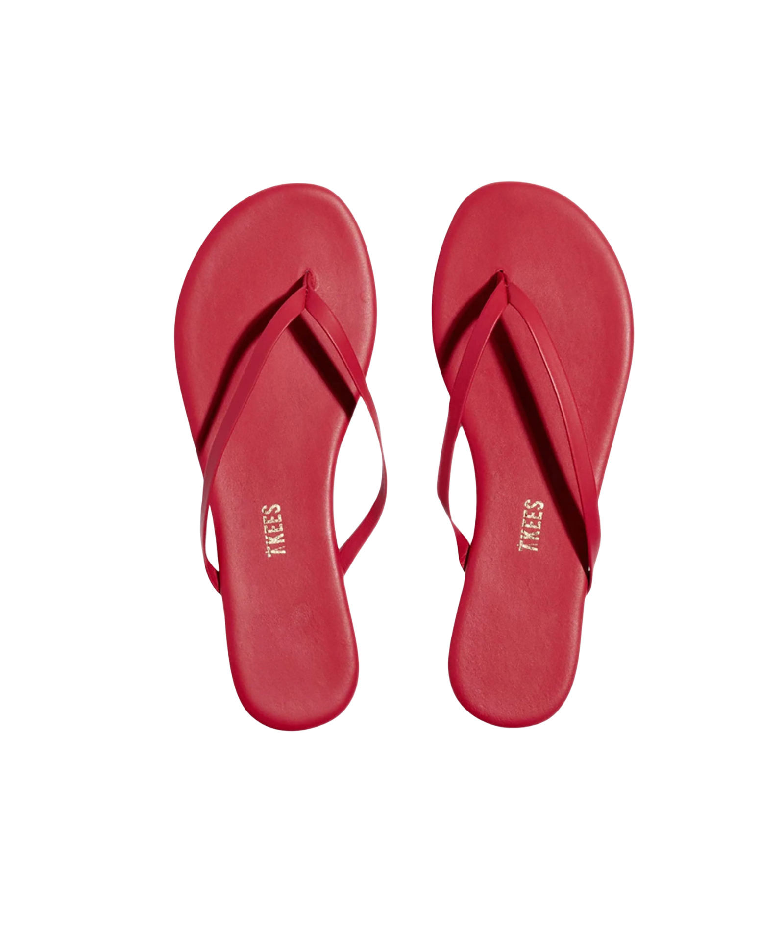 Tkees Women Solids Flip Flops Red Accessories Tkees Red Shoes/5