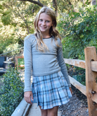 FBZ Girls Harlee Plaid Flannel Skirt Girls Casual Bottoms FBZ Flowers By Zoe