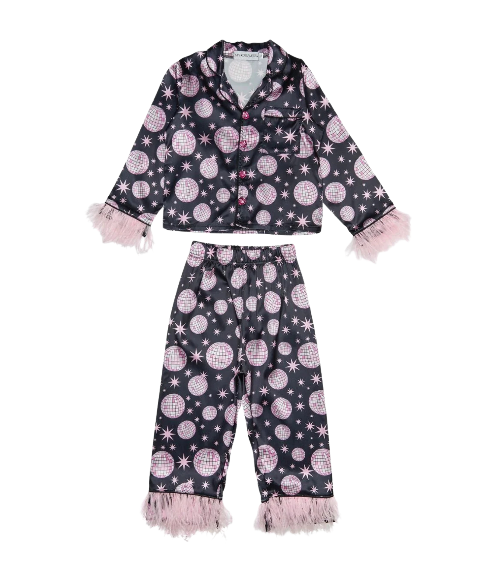 Mini Dreamers Girls Disco Feather Silky Set Accessories Mini Dreamers