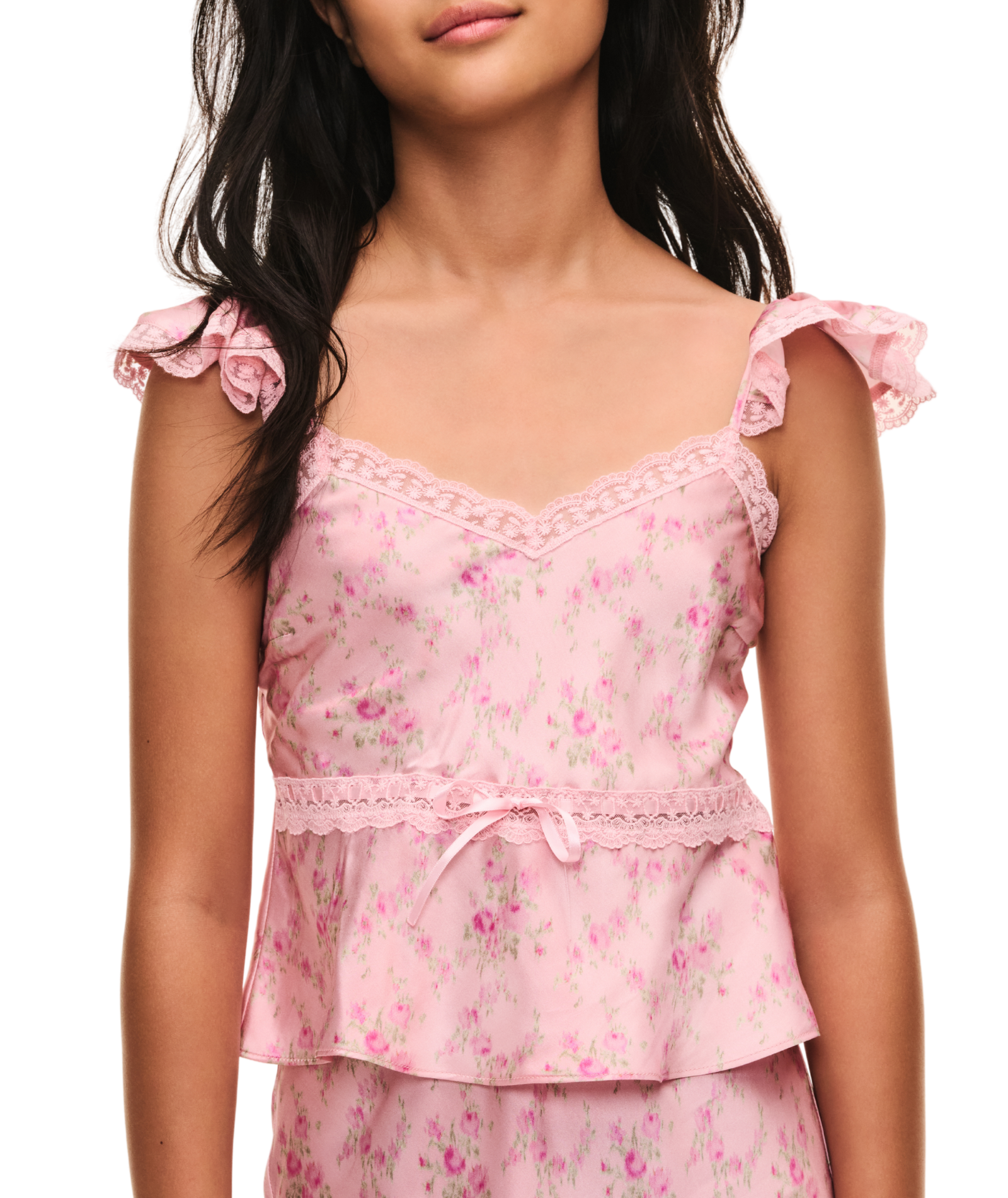 Love Shack Fancy Tween Lelani Top Spiced Camellia