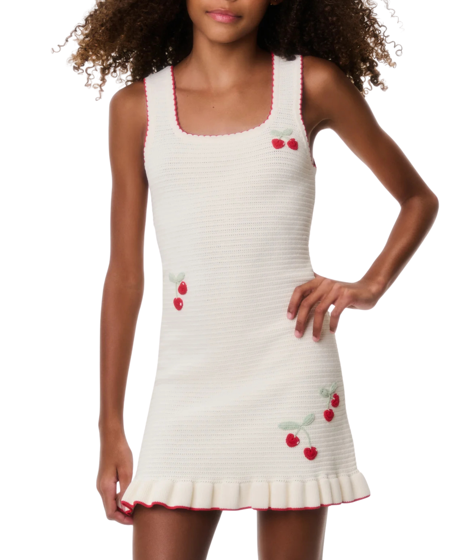 Love Shack Fancy Tween Ottie Dress Cherry Sail