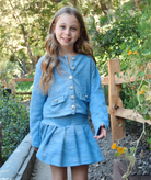 FBZ Girls Georgina Tweed Jacket Girls Special Tops FBZ Flowers By Zoe