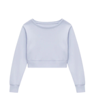 Katie J NYC Girls Tristan Off the Shoulder Sweatshirt Girls Casual Tops Katie J NYC Baby Blue Y/S (7/8)