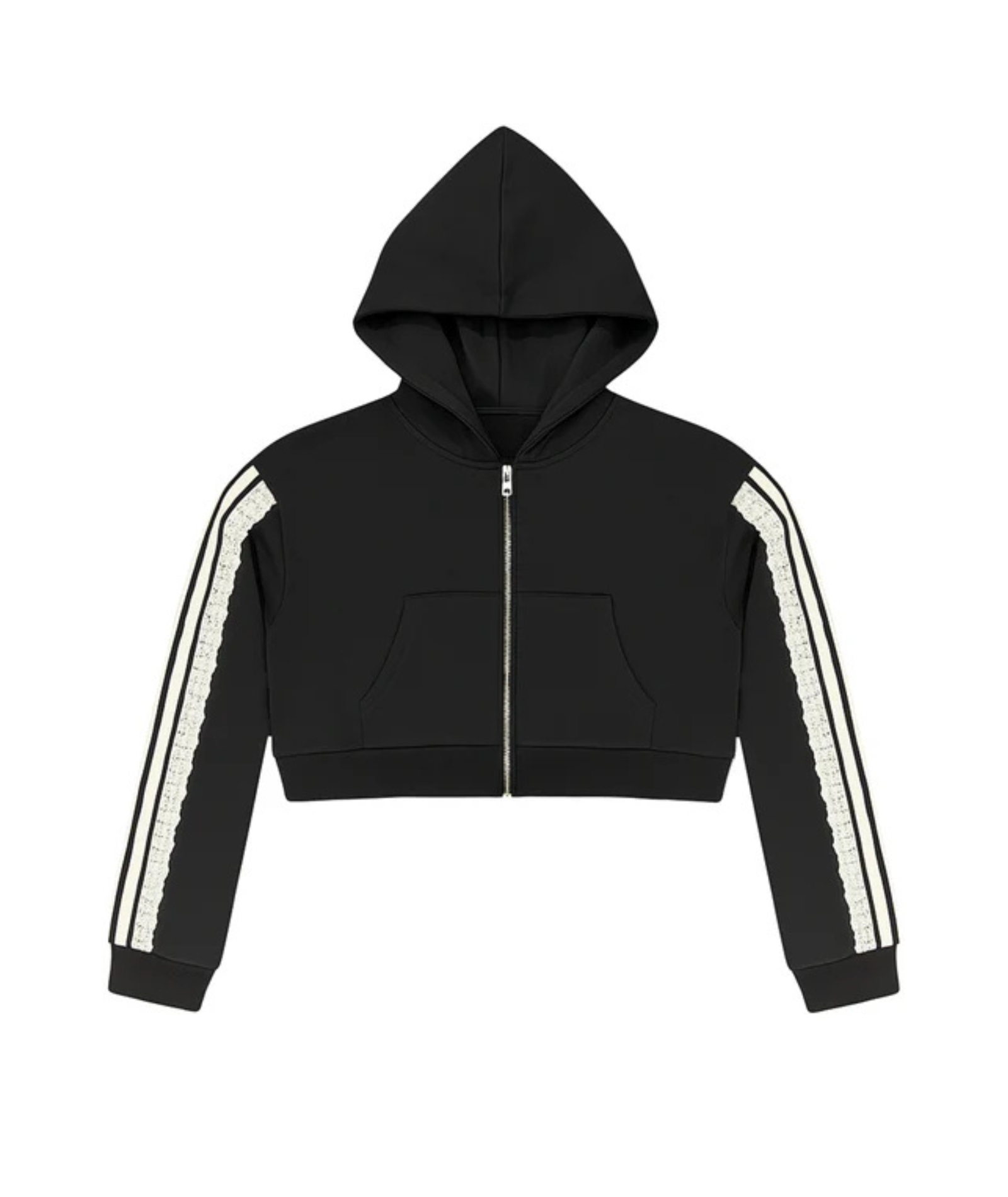 Katie J NYC Girls Tommy Crop Zip Hoodie Girls Casual Tops Katie J NYC