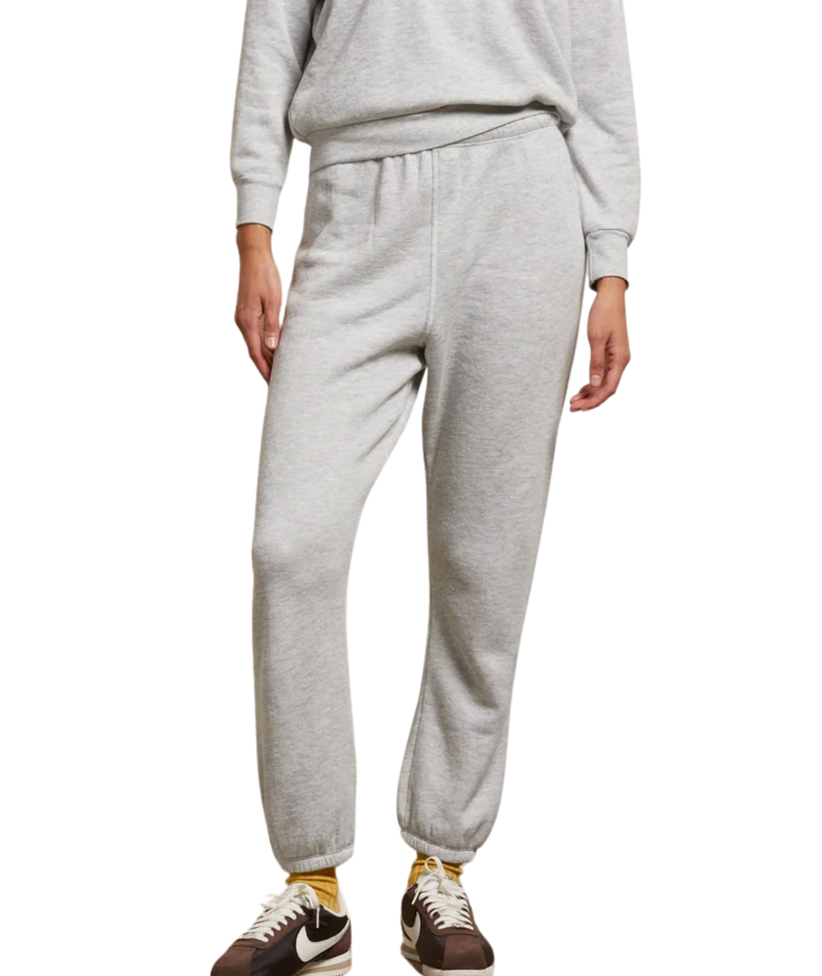 Perfect White Tee Women Stevie Fleece Easy Sweatpants Womens Casual Bottoms Perfect White Tee Ash Juniors/Women XS