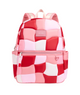 State Bags Kane Kids Double Pocket Large Backpack Pink Puffer Check Accessories State bags Pink