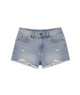 Katie J NYC Girls Nolita Light Wash Elastic Waist Jean Shorts