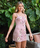Love Shack Fancy Women Rosmara Dress Cherry Blossom Girls Special Dresses Love Shack Fancy Pink Juniors/Women 00