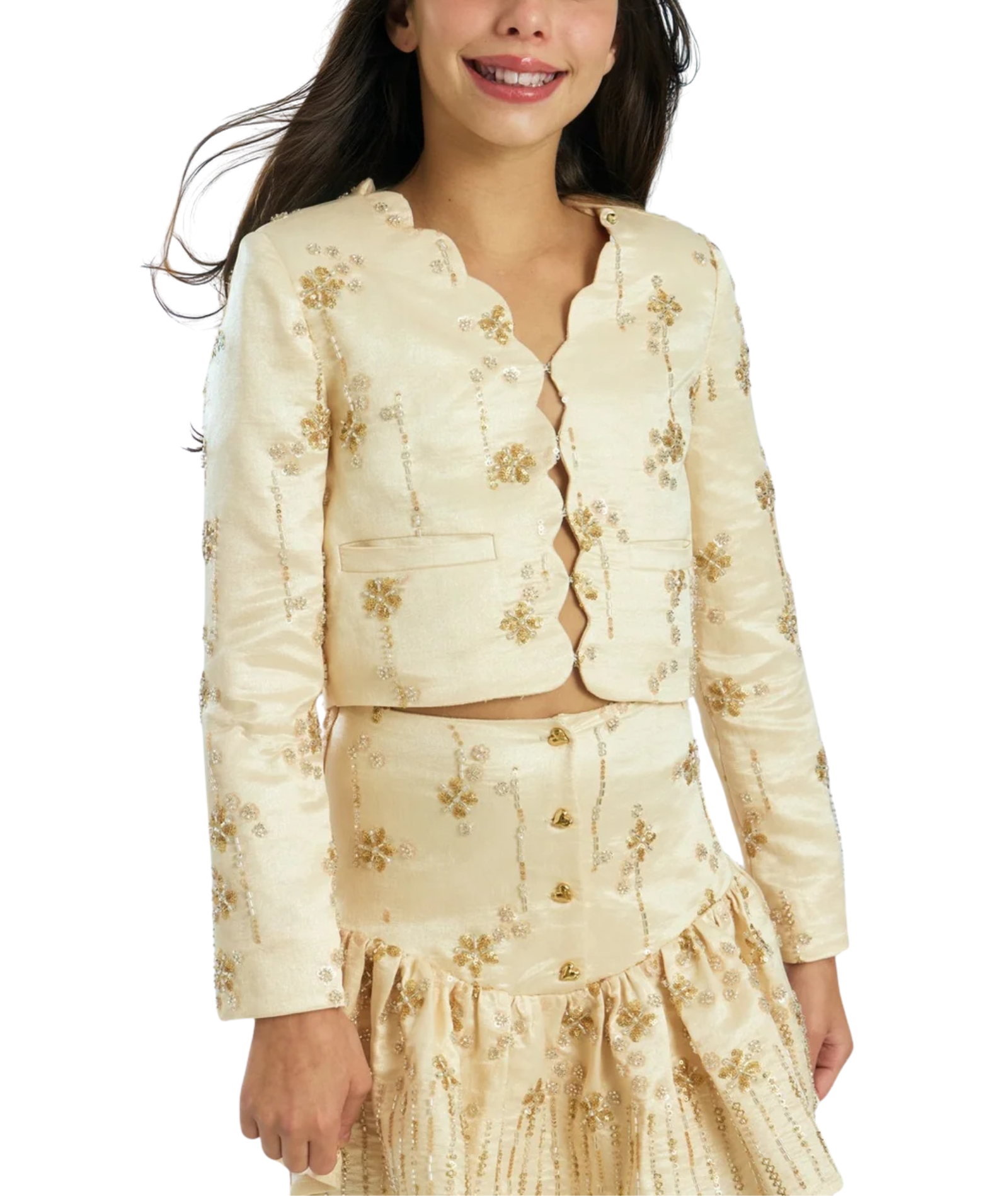 Marlo Girls Adriana Beaded Jacket